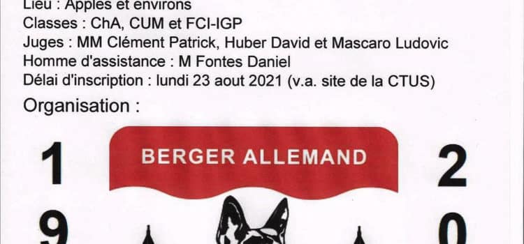 Challenge et Championnat Romand du BA 2021