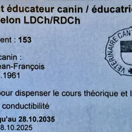 Educateur canin Jean-François Monnard