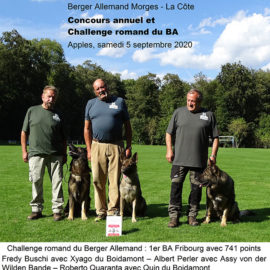 Challenge Romand du berger allemand 2020