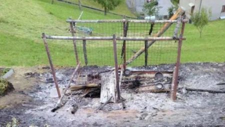 Deux chiens aboient trop, ils sont brûlés vifs